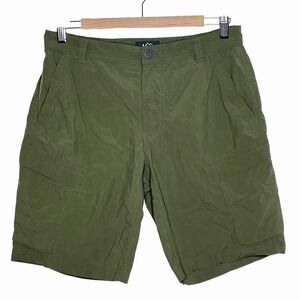 REI Sahara Cargo Shorts Green Mens Size 32 Hiking Outdoor Tech Utility Gorpcore